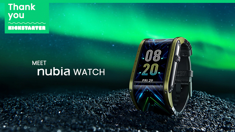 Уникальные часы с 4-дюймовым экраном доступны всем желающим. Nubia Watch вышли во всём мире