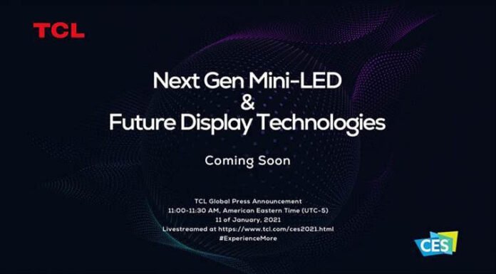 Next Gen Mini-LED и технологии дисплеев будущего. TCL приглашает на CES 2021