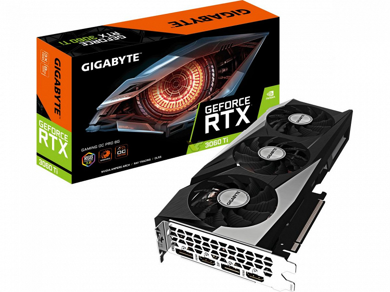 Видеокарта Gigabyte GeForce RTX 3060 Ti Gaming OC Pro стала тоньше