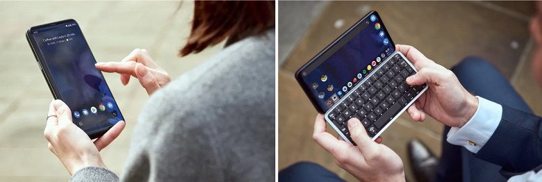 Уникальный смартфон Astro Slide оснащён большим экраном и физической клавиатурой 
