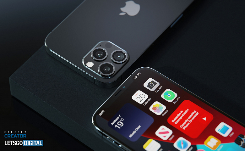 Первые фотореалистичные изображения iPhone 12S Pro с подэкранным сканером отпечатков пальцев