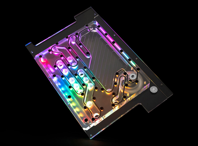 EK-Quantum Reflection PC-O11D Mini D5 PWM D-RGB — резервуар, распределительная пластина и помпа для ПК в корпусе Lian Li O11D Mini
