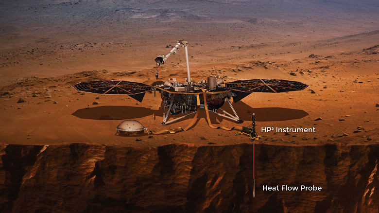 «Крот» NASA так и не смог пробурить Марс. Учёные оставляют попытки использовать инструмент аппарата InSight