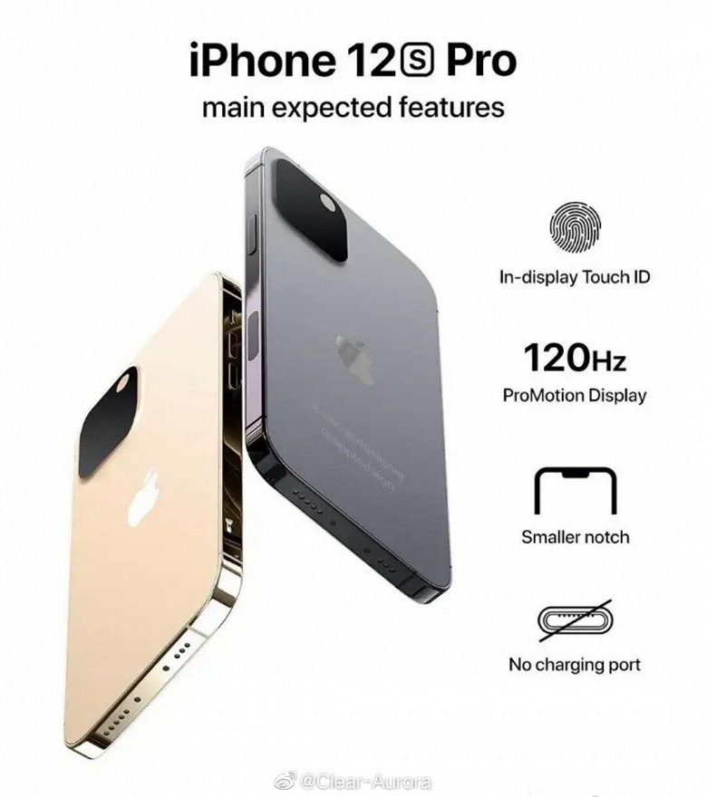 Так выглядит iPhone 12s Pro без разъёма для зарядки: опубликовано качественное изображение