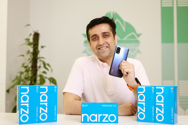 Глава Realme представил общественности смартфон Narzo 30 Pro 5G