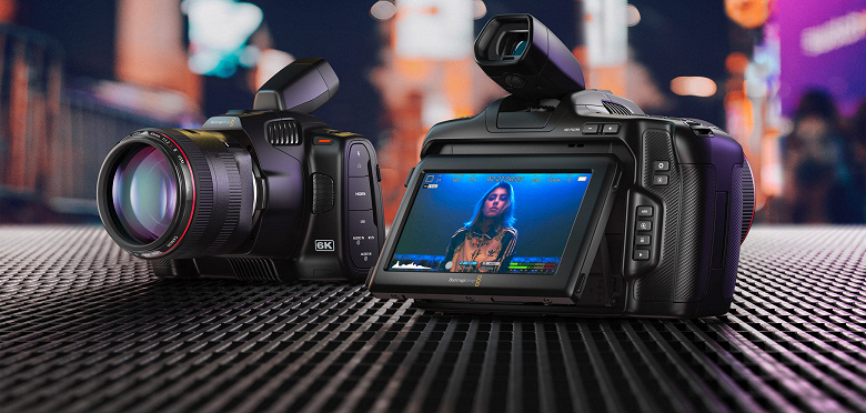 Blackmagic Pocket Cinema Camera 6K Pro — видеокамера формата Super 35, оснащенная креплением для объективов EF