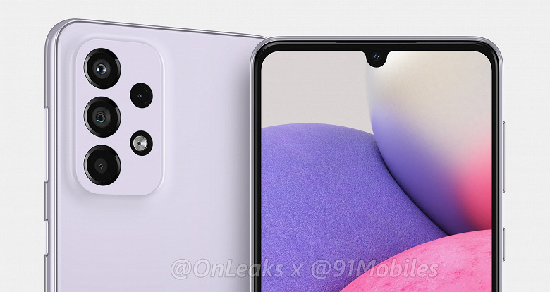 The Samsung Galaxy A32 has shared its island camera with the Galaxy S22 Ultra, but the Galaxy A33 5G’s camera isn’t that unique anymore.  Galaxy A33 5G quality renders published