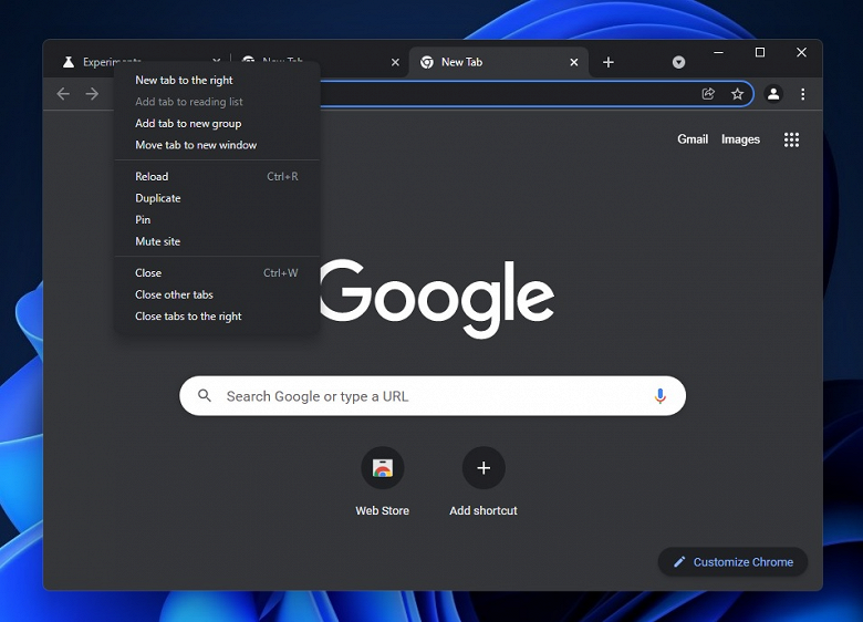 Google Chrome приносит в Windows 10 стиль Windows 11
