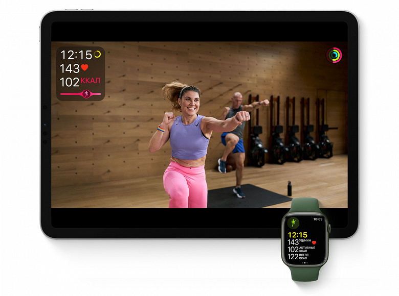 Сервис Apple Fitness+ начал работать в России с опозданием на день и без русской озвучки