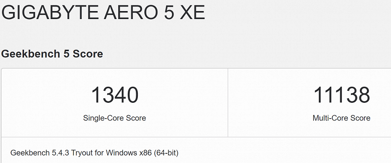 14-core Intel Core i7-12700H is twice as fast as 6-core Core i7-10750H in multi-core test