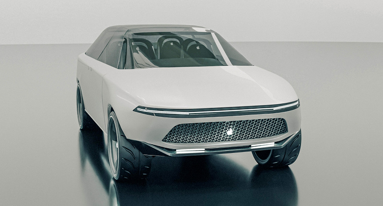 Первая трёхмерная модель Apple Car, созданная на основе патентов компании. У машины в теории могла бы быть стеклянная кабина