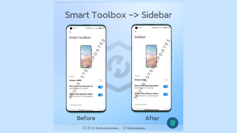 MIUI скопировала функцию One UI: появилась боковая панель Smart toolbox, которую уже переименовали в Sidebar