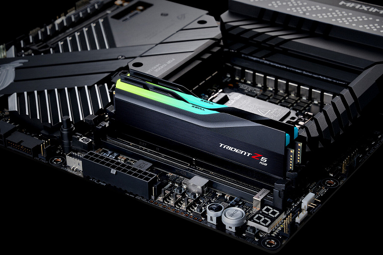 G.Skill Trident Z5 DDR5 memory overclocked to an effective frequency of 8704 MHz
