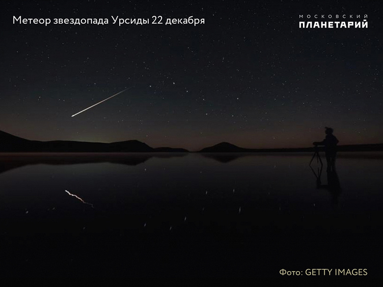 Пик метеорного поток Урсиды можно будет наблюдать на всей территории России в самую длинную ночь года