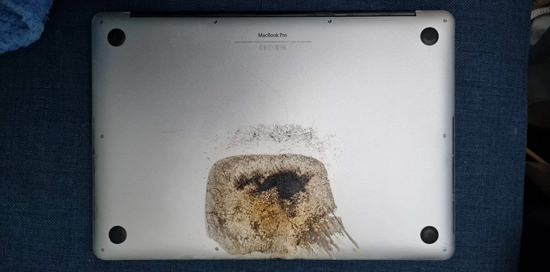 MacBook Pro самопроизвольно загорелся в спящем режиме, владелец получил ожоги