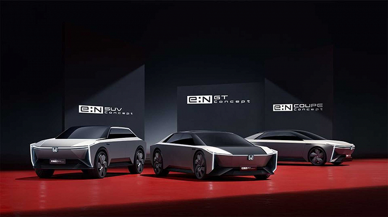 Представлены новые электромобили Honda с «рубленым» дизайном как у Tesla Cybertruck