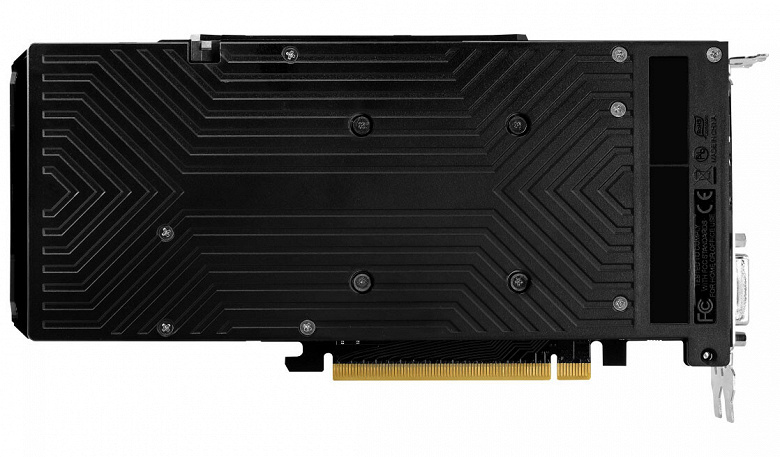 Конструкция системы охлаждения видеокарт серии Palit GeForce RTX 2060 Dual с 12 ГБ памяти включает два 90-миллиметровых вентилятора
