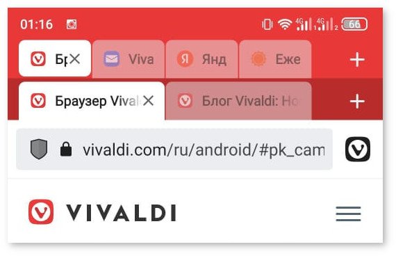 Google Chrome doesn't do that.  Vivaldi alternative browser gets a big update - two-tier tabs for Android and more