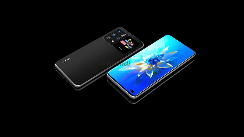 Первые изображения смартфона Huawei с дополнительным экраном как у Xiaomi Mi 11 Ultra