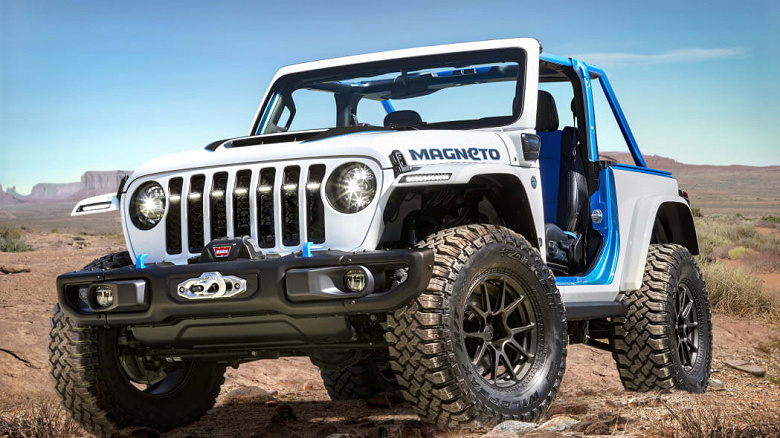 Jeep Wrangler Magneto — электрический внедорожник с механической коробкой передач и раздаткой