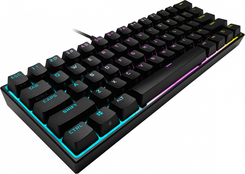 Механическая игровая клавиатура Corsair K65 RGB mini стоит 110 долларов