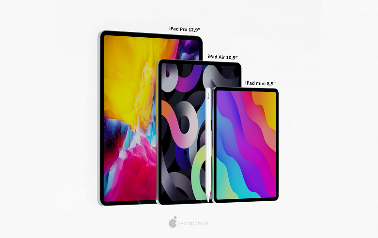 Apple iPad Mini Pro с 8,9-дюймовым экраном и Face ID показали на качественных изображениях