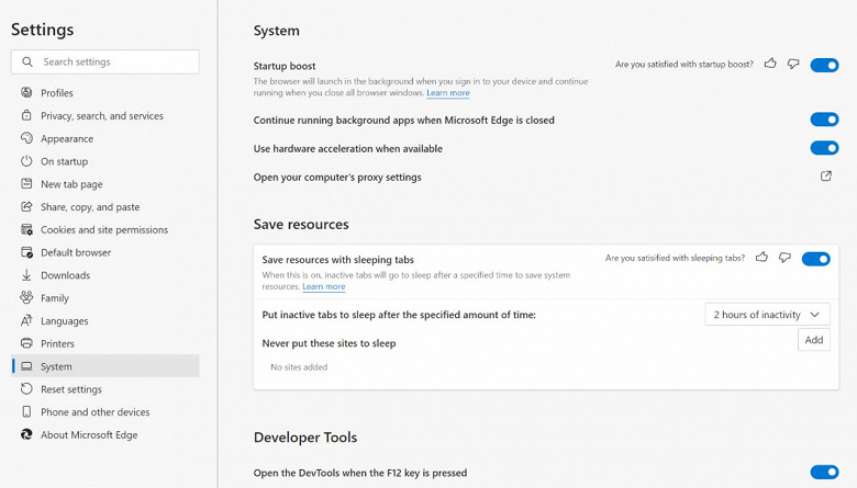 В Chrome такого нет и не предвидится: главный браузер Windows 10 получил вертикальные вкладки