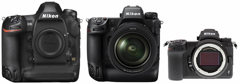 Nikon Z9 сравнили с другими камерами Nikon