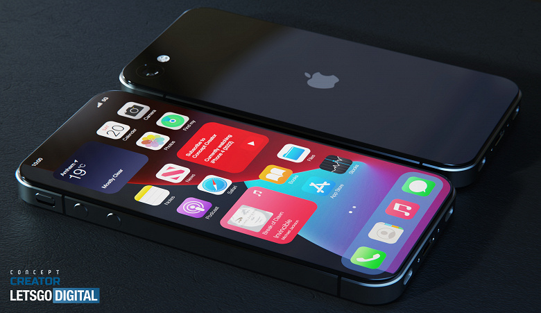 «Обновлённая классика» iPhone 4 без Face ID, но с подэкранным сканером отпечатков пальцев: реалистичные изображения и видео из известного дизайнера