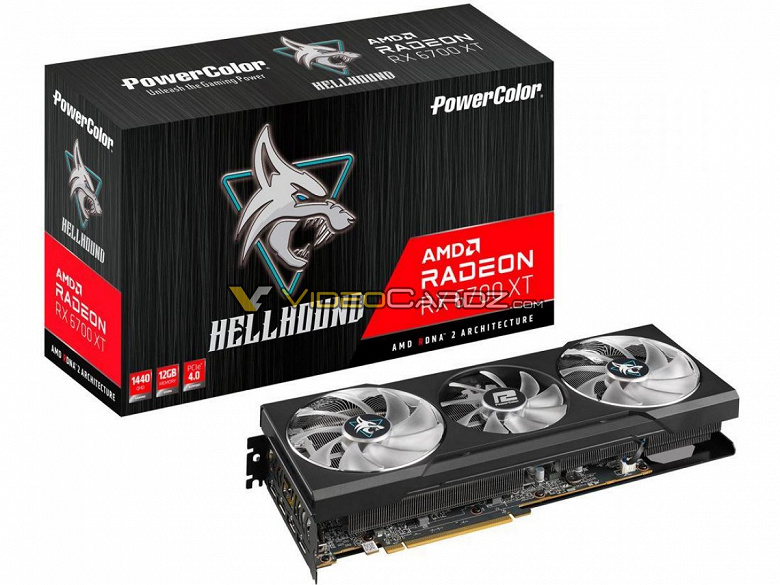 Не самая мощная, но очень крупная PowerColor Radeon RX 6700 XT Hellhound