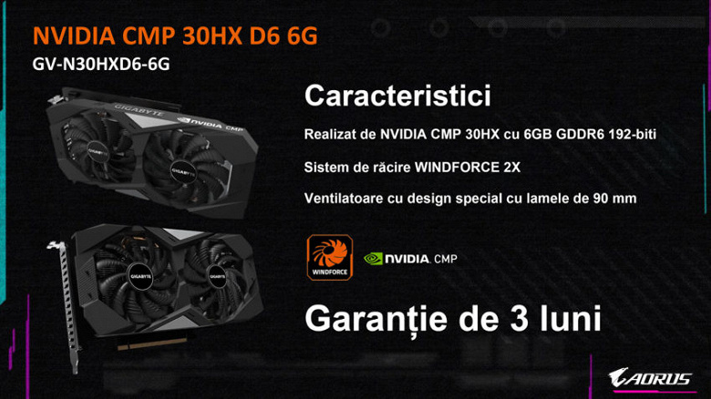 Аналог GeForce GTX 1660 Ti, но с ценой 720 долларов, трёхмесячной гарантией и без видеовыходов. Видеокарта для майнеров Nvidia CMP 30HX появилась в продаже в Европе