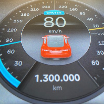 Электромобили Tesla доказывают свою надёжность. В Германии Tesla Model S уже проехал 1,3 миллиона километров и не думает останавливаться
