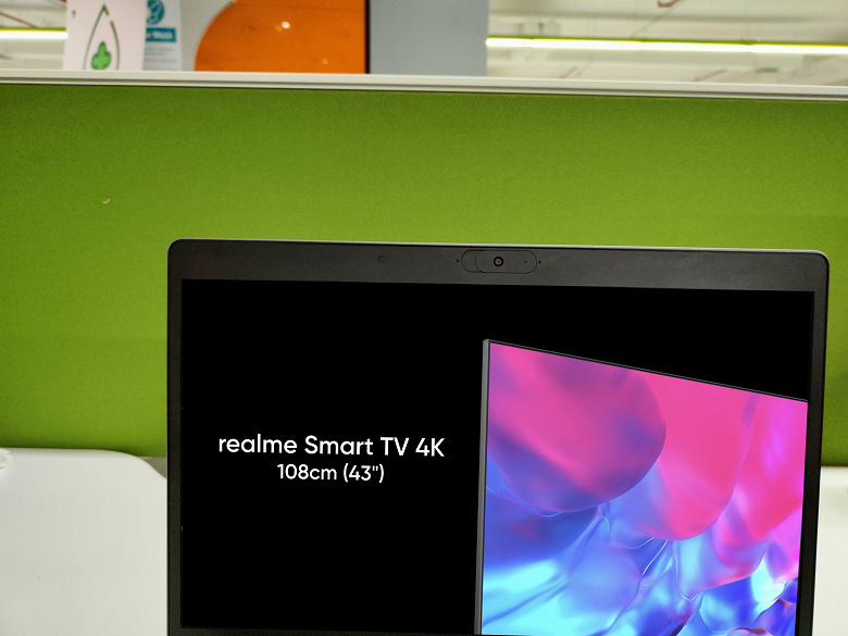 Realme анонсировала свой самый маленький 4K-телевизор