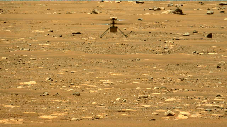 Первый марсианский вертолёт Ingenuity совершил второй успешный полёт на Марсе