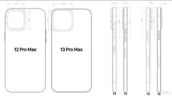 iPhone 13 Pro сравнили с iPhone 12 Pro и iPhone 13. Опубликованы новые изображения