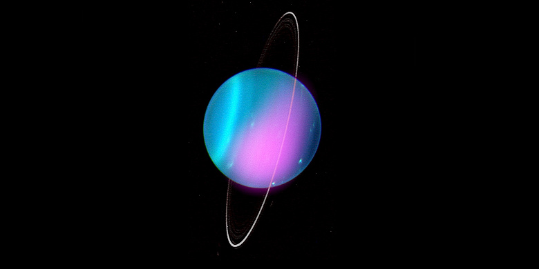 Первый снимок Урана в рентгеновских лучах похож на обложку альбома из 80-х