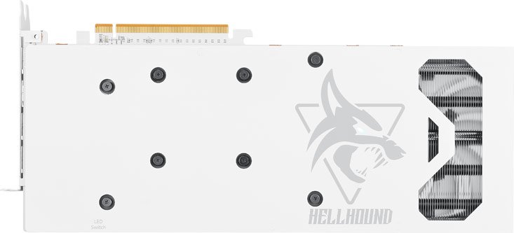 Видеокарту PowerColor Hellhound AMD Radeon RX 6700 XT Spectral White оценят те, для кого важен цвет компонентов ПК