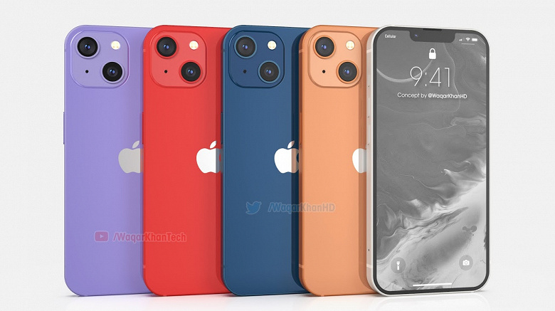 Качественные изображения iPhone 13 и видео, со всех сторон и в разных цветах
