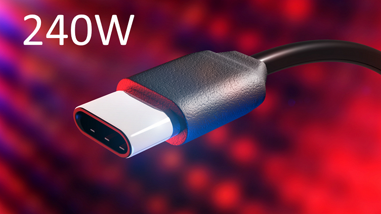 240 Вт по USB-C — реальность ближайшего времени. Предел мощности расширен в рамках спецификаций USB-C Release 2.1