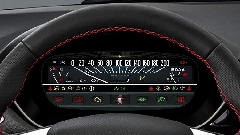 Lada Vesta получила цифровую приборную панель с графикой в духе ВАЗ-2101