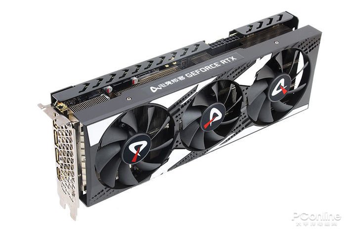 Видеокарта AXGaming GeForce RTX 3070 Ti X3B окрашена в черный цвет