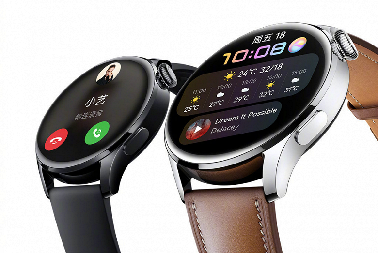 Умные часы Huawei Watch 3 научились измерять температуру тела и обрели поддержку управления жестами с новым обновлением прошивки