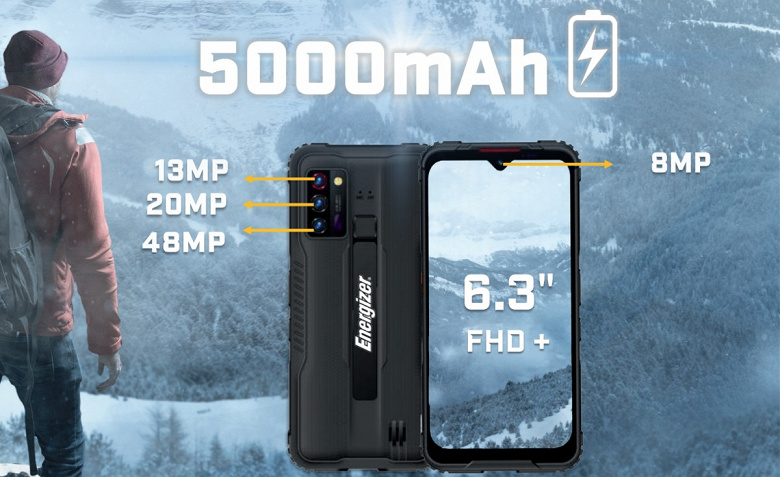 Представлен неубиваемый смартфон Energizer Hard Case G5 с камерой ночного видения и NFC