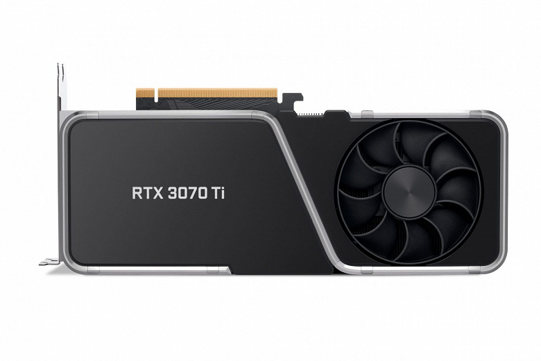 В первом тесте GeForce RTX 3070 Ti показала себя почти на уровне RTX 3080