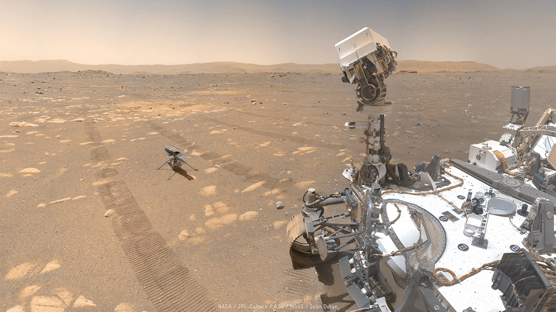 В поисках жизни на Марсе: марсоход Perseverance начал свою научную деятельность на Красной планете