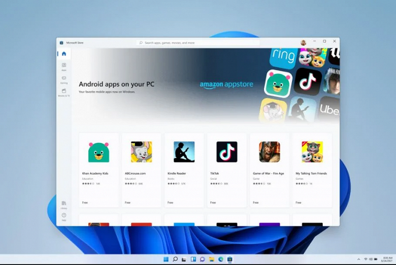 Далеко не все приложения Android смогут работать на Windows 11