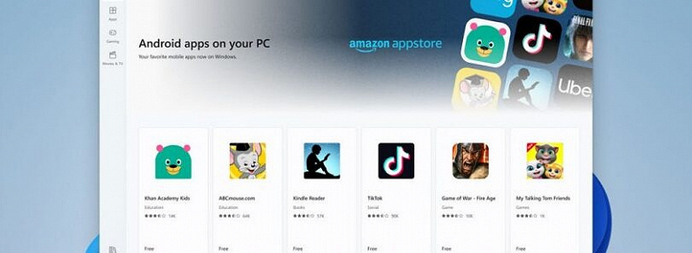 Windows 11 поддерживает установку любых Android-приложений через файлы APK