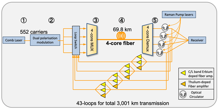 319 Тбит/с на 3000 км: в Японии установлен рекорд скорости передачи сигнала по оптоволокну на большое расстояние