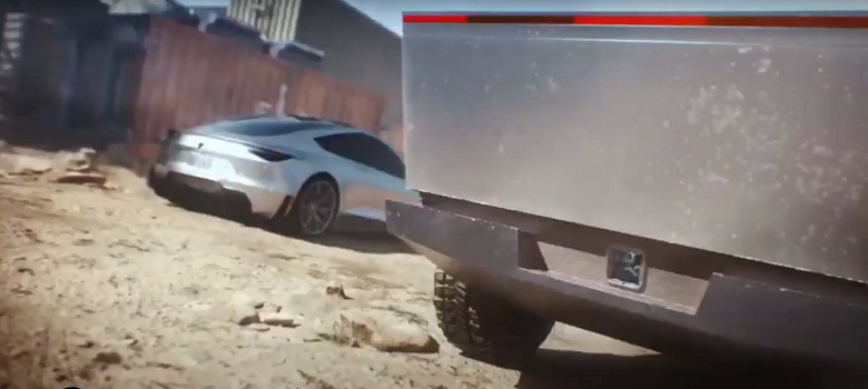 Илон Маск опубликовал фантастический трейлер Tesla Cybertruck и Roadster