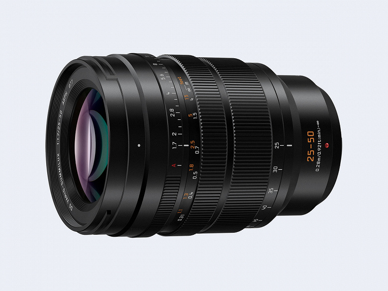 Panasonic Leica DG Vario-Summilux 25-50mm / F1.7 ASPH lens presented.  (H-X2550)